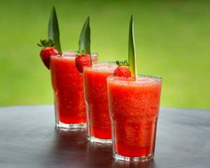 kombinasi jus stroberi